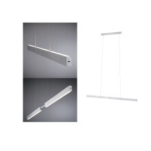 Paulmann 76988 LED pendant luminaire Touchless Sensor Aptare 2700K 2050lm / 2050lm 2x16.5 / 16.5W brushed aluminium dimmable