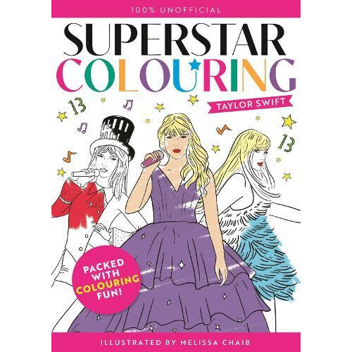 Superstar Colouring Taylor Swift Paperback Book