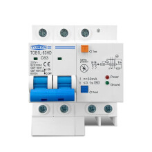 TOMZN Interruttore Principale Interruttore Differenziale con Protezione da Sovratensione RCBO MCB con Protezione Contro I Fulmini SPD 63A