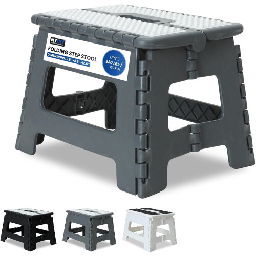 9 Inch Foldable Step Stool Strong Plastic 150kg