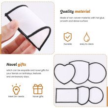 60Pcs Sublimation Blanks Patches Fabric Iron- Patch Blanks Repair Blank Patches for DIY Hats Shirts Shoes Supplies