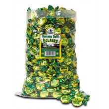 2.5kg Walkers Banana Eclair Toffees - Bulk Bag Individually Wrapped Chewy Sweets