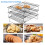 3 Layers Stackable Cooling Rack Metal Cake Cookie Biscuits Bread Cooling Rack Net Mat Holder Dry Cooler for Cooking 3