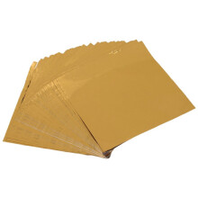 Cute 100pcs Sweets Candy Package Foil Paper Chocolate Lolly Foil Wrappers Square (Gold)