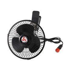 12V Portable Vehicle Auto Electric Car Fan Oscillating Car Cooling Fan Low Noise with Cigarette Lighter 6 Inch