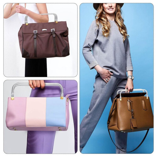 12 Inch Purse Frame Rectangle Lock Frame Kiss Lock Clasp Bag Frame Hardware Replacements Purse Closure 4PCS 2