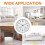 Decorative Round Outdoor Clock with Thermometer and Hygrometer Large Wall Clock Elegant Retro Silent Clock 4