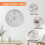 Decorative Round Outdoor Clock with Thermometer and Hygrometer Large Wall Clock Elegant Retro Silent Clock 7