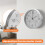 Decorative Round Outdoor Clock with Thermometer and Hygrometer Large Wall Clock Elegant Retro Silent Clock 10