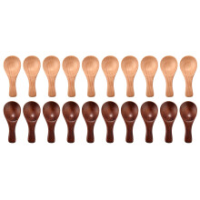 20 Pieces Small Wooden Spoons Condiments Sugar Seasoning Salt Honey Teaspoon Coffee Tea Jam Mustard Ice Cream Wood Spoons
