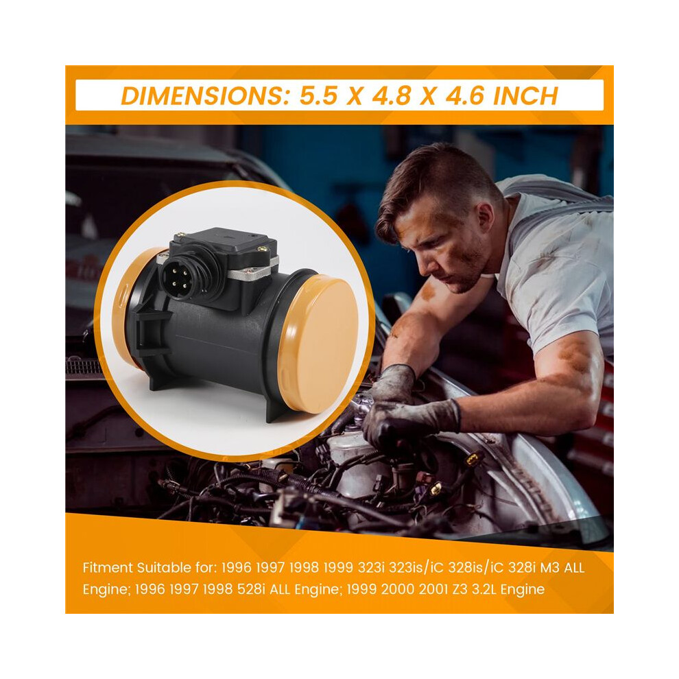 Mass Air Flow Sensor Meter Maf 5Wk9600 5Wk9600z 5Wk9617 13621703275 13621703650 1703650 For E36 E38 E39 Z3 M3 6033241049679
