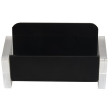 Acrylic Desktop Business Card Holder Display for Desk Elegant Business Card Stand for Office Black