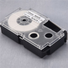 4 Pack 12mm Black White Label Tape Label Maker Compatible with KL1500 KL2000 KL7000 KL7200 KL-100 KL120 KL60 KL-750B Label Makers
