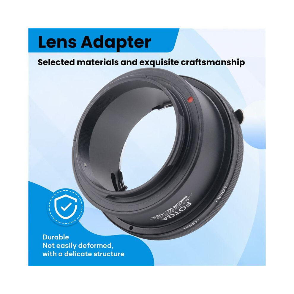 Fotga Lens Adapter Ring For Ai Af-S G Lens For E-Mount Nex3 Nex-5 5N 5R C3 Nex6 Nex7 4714016870293