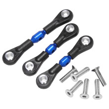 3 StüCk Metalllenkung Spurstange Verbindungsstange für TT02 TT02T 1/10 RC Autoteile ZubehöR, Blau