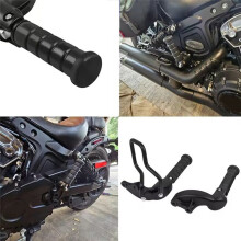 Motorcycle Rearset Footpegs for Indian Scout 2015-2024 Scout Sixty 2016-2024 Scout Bobber Foldable Passenger Footrest
