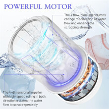 Underwear Washing Machine Rechargeable Washing Machine 3000 MAh Compact Deep Cleaning Underwear Suitable for Apartments