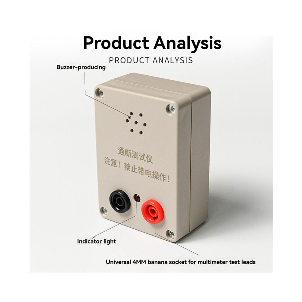 New 9V Buzzer Tester Electric Wire Tester Products -Off Tester Continuity Tester For Circuit Measure 6031466183987