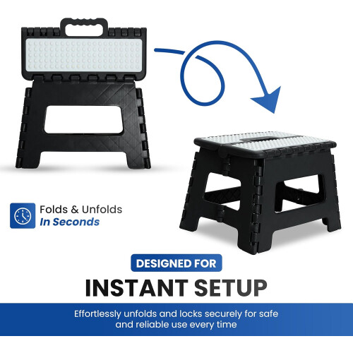 9 Inch Foldable Step Stool Strong Plastic 150kg 1
