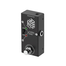 Pédale de Guitare ABY  -  Sélecteur Boîtier Métallique Design Compact Antidérapant pour une Transmission Efficace Du Signal
