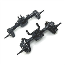 RC Car Metal Complete Front Rear Axle Kit for FMS 1/24 FCX24 Xiaoqi Crusher  K5 RC Accessories Black