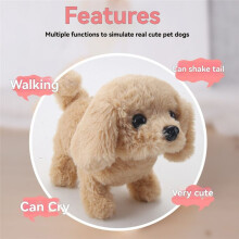 Robot Puppy, il Mio Robot Puppy Realistico, Peluche Interattivo per Bambini, Giocattoli Elettronici per Abbaiare, Scodinzolare C