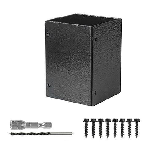 Post Base Protectors Guard for Wooden Mailbox Bracket, Protect Pavilion Deck Railing From Lawnmower