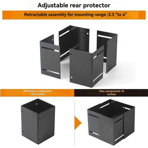 Post Base Protectors Guard for Wooden Mailbox Bracket, Protect Pavilion Deck Railing From Lawnmower 1