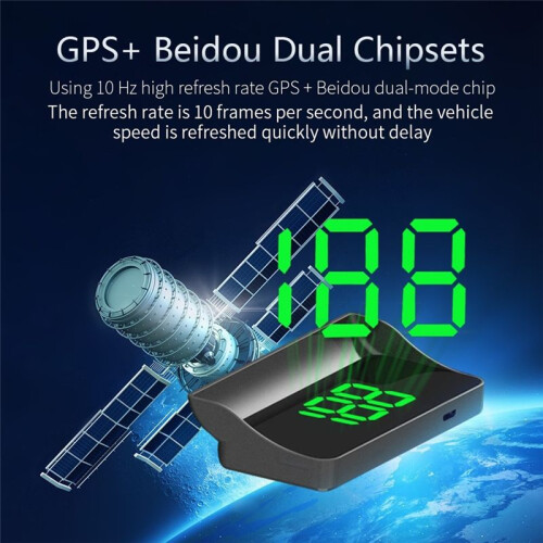 Car - Display HUD MPH Speedometer Display Windshield Projector Car Electronic Accessories 1