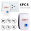 6Pcs Ultrasonic Pest Repeller Insect Bug Repeller Long Range Pest & Insect Deterrent Multi-Function for Bugs EU Plug 3