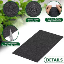 8 Tapis de Démarrage pour Semis, 24 Cellules, Tapis Capillaires de Remplacement, Absorbants, Auto-Arrosants, pour le Jardinage A