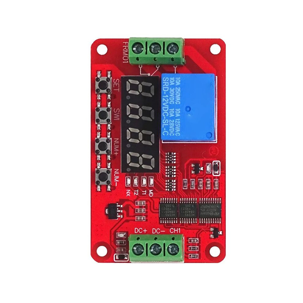 12V 1 Channel Relay Module Frm01 Multifunction Relay Loop Delay Timer Self-Locking Timing Board 6031549596505