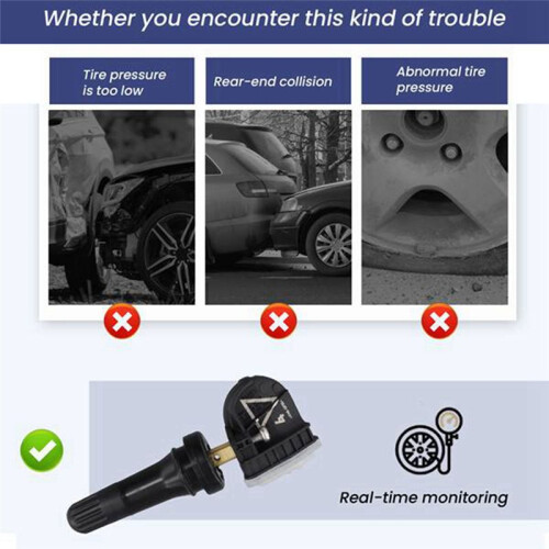 4 St 13544442 Däcktryckssensorövervakningssystem TPMS 433Mhz för  för  för  för  CT6 för
