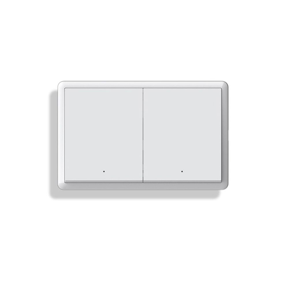 Tuya Zigbee Neutral Wire Optional Intelligent Us Wall Button Light Ac100-240V For Alexa 2Gang 6032489082073