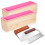 4 Pcs Rectangular Soap Molds Kit with Cutters - 42oz Flexible Silicone Loaf Soap Mold with Wooden Box 1