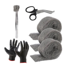 Agujero y Relleno A Prueba de Ratones de Lana de Acero, Paquete de 3, 3,3 Pulgadas X 10 Pies, Herramienta de Relleno de Kit de Bricolaje MiceControl