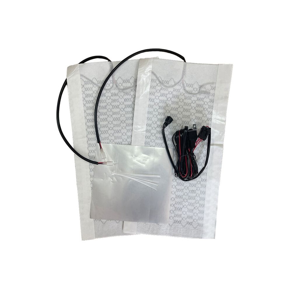 Universal Car  Heater Kit 12V Carbon Fiber Heating Pads 2 Level Dual Control  System Buttons