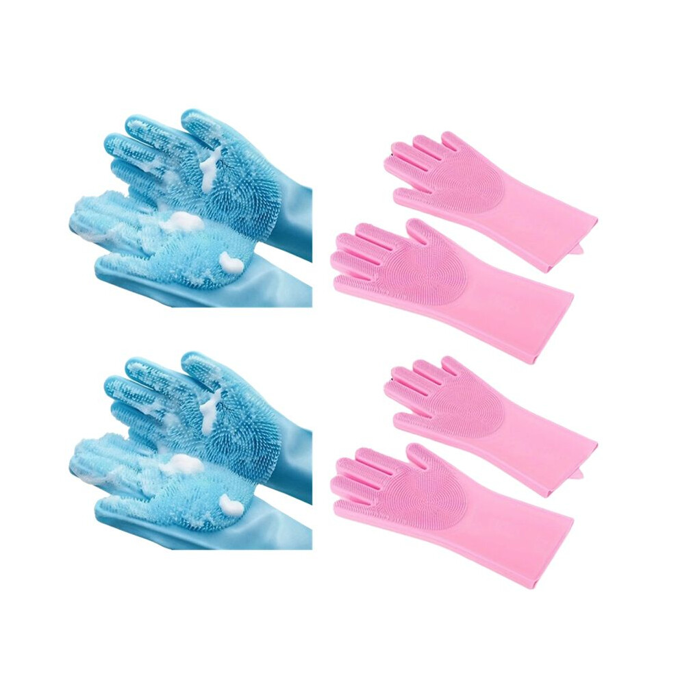 Cleaning Gloves Dogs Cats Bathing Shampoo Gloves Scrubbers Dishwashing Cleaner Gloves Semoic