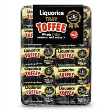 Walkers Non Such Liquorice Toffee 10 x 100g Wrapped Bars in Metal Tray