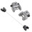 2Pcs Scroll Saw Blades Holders Conversion Kits Pin-Less Adapter Metal Upper/Lower Blade Holders 5