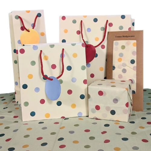 Woodmansterne Emma Bridgewater Polka Dot Medium Gift Bag Gift Wrapping Accessory 2