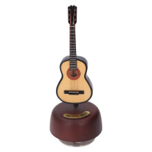 Scatola musicale per chitarra metallo ABS legno di tiglio regalo squisito