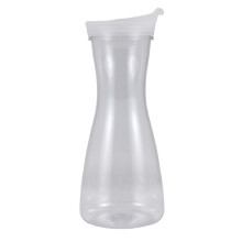 2 Stuks 0,6 Liter Plastic Waterkaraffen met Witte Klepdeksels - Food Grade en Recyclebare Onbreekbare Kruiken - Sapkruik