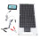 100A 12V/24V Solar Charge Controller with 50W Monocrystalline Panel & USB-C 1