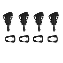 4-Pack FräMre Vindrutespolarmunstycken Torkarspraysats ErsäTtning för Ram 5116079AA,4805742AB,5303833AA
