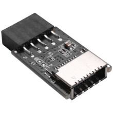 PłYta GłóWna USB2.0 9Pin do TYPE-C A-KEY Przedni Konwerter ZłąCza USB3.2 TYPE-E Adapter Interfejsu Adaptera PrzedłUżAcza Karty