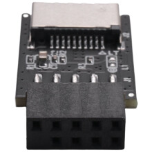 Motherboard USB2.0 9Pin zu TYPE-C A-KEY Frontanschluss Konverter USB3.2 TYPE-E Interface Header Adapter Extender Card