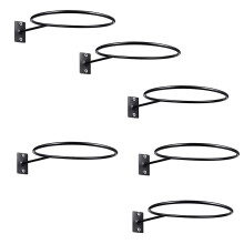 6 Pack Wall Mount  Display  Storage  Rack  Holder for Basketball Football Volleyball Soccer