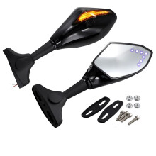 Motorcycle LED Rearview Mirror with Light for  YZF R1 R6 FZ1 FZ6 600R R3 R15 R25 YZF600 YZF1000