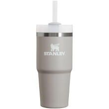 Stanley Quencher H2.0 FlowState Taza de Acero Inoxidable Aislada con Tapa y Popote, 14 oz, Ash